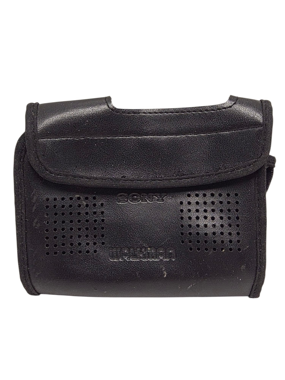 Vintage Sony Walkman Cassette Player Black Leather Case Only For WM-GX322